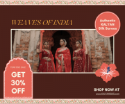 Flash Sale: 30% off on all sarees for the next 24 hours