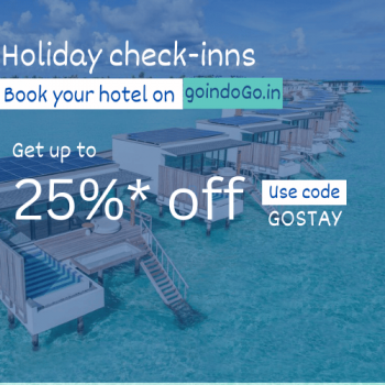 Indigo Holiday check-inns  Flat 25% OFF