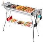 Kcaso Portable Charcoal Grills, Outdoor Folding BBQ Grill Get Upto 50% OFF On Amazon