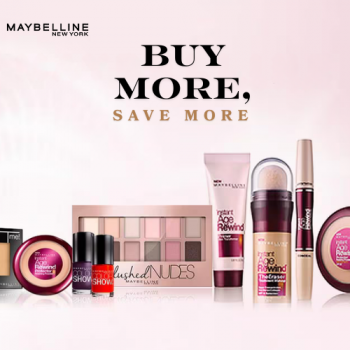 Maybelline New York - Buy More, Save More – Buy 3 get extra 5% OFF, Buy 5 get extra 10% OFF!