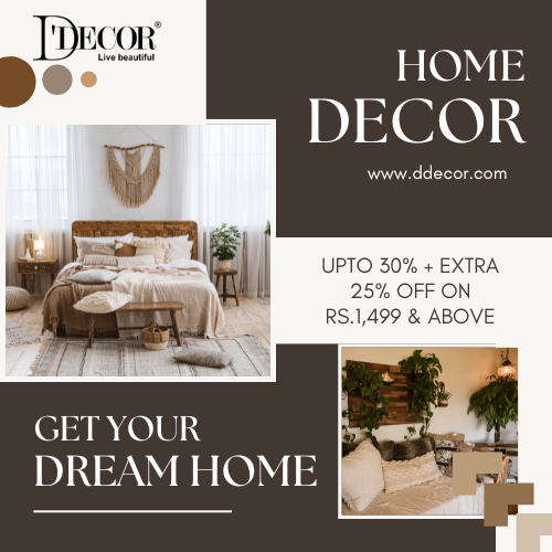 D’Decor Special Offer – Extra 25% OFF on ₹1,499+ Purchase