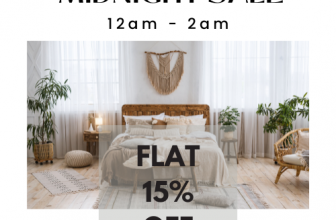 Midnight Sale – 15% OFF on D’Decor for First 2 Hours