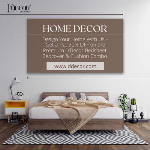 D’Decor Makeover Combo – Flat 30% OFF Bedding Set