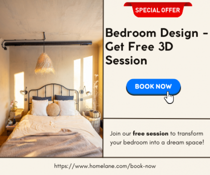 HomeLane : Free Offer ( Book for 3D Session For Free)