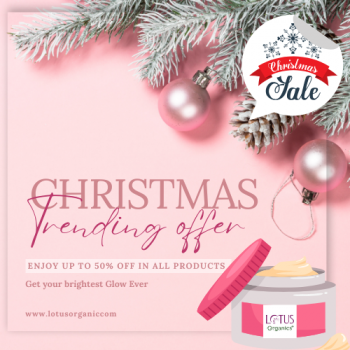 Lotus Organics Christmas Offer: Upto 50% Off