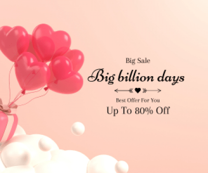 Big billion days Get EXTRA 60% OFF
