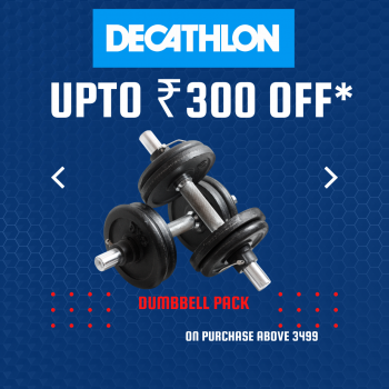 Decathlon- Get upto ₹ 300 OFF for new users