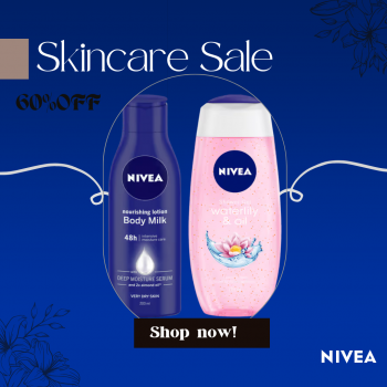 Nivea –Upto 60% + Extra 5% Off On Shampoos, Lotion