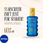 Nivea-Flat 60% OFF on select sunscreen variants