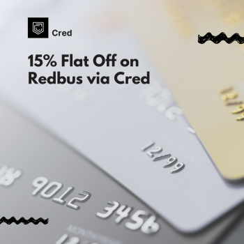Cred-15% Flat Off on Redbus via Cred