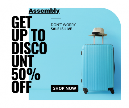 assembly-Save Up To 50% OFF On Two Toned Luggage Bags