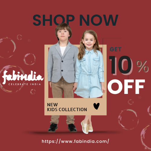 10% Off Fabkids Collection Fabindia Promo Offer