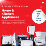 Up to 50% Off + Extra 5% Off | Sitewide Home & Kitchen Sale