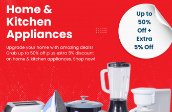 Up to 50% Off + Extra 5% Off | Sitewide Home & Kitchen Sale