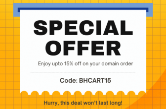 Bluehost- Get 15% off on your domain order