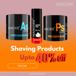 Mancode-Get Upto 40% Off on Shaving Products