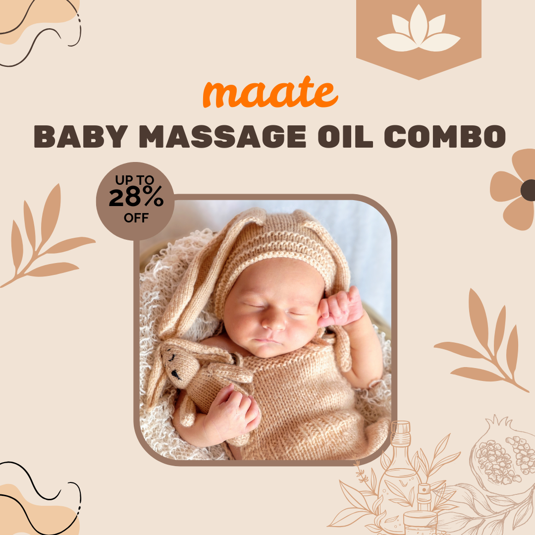 โจ Maate Baby Massage Oil Combo โ Save โน582 Instantly! ๐ผ
