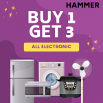 Hammer -Buy 1 Get 3 Metal Black Watch At Rs 999(25th to 28feb)