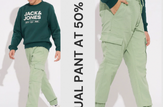 Green Mid-Rise Casual Pants – Flat 50% Off