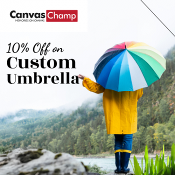 Shine in Rain: Take 10% Off on Customised Umbrella