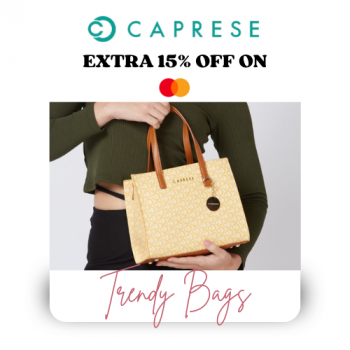 Caprese Bags- Flat 15% Off Exclusive on Mastercard