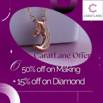 CaratLane Deal – 50% off on Making + 15% off on Diamond