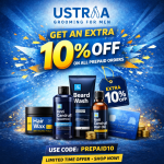 Ustraa- Get An Extra 10% OFF On All Prepaid Orders