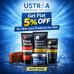 Ustraa-Get Flat 5% OFF On Skin Care Products For Men