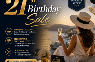 Luxurious 21st birthday sale and VIP access