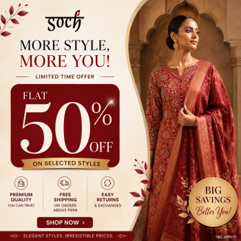 Soch Mega Sale – Grab Flat 50% Off Now