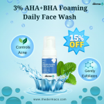 The Derma Co-15% Off on 3% AHA-BHA Foaming Face Wash