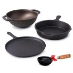 The Indus Valley Pre-Seasoned Cast Iron Cookware Set Upto 50% OFF Coupon Code & Updated Discount List On Amazon