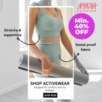 Nykaa Fashion- Min. 40% Off on Bestselling Activewear