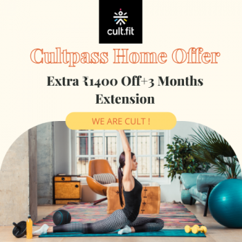 Cultpass Home Offer-Extra ₹1400 Off+3 Months Extension