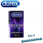 Durex - Extra Time Ultra Thin - 10 Condoms with 20% Off