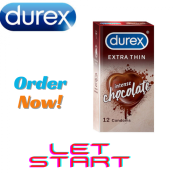 Durex - Extra Thin Intense Chocolate Flavoured 12 Condoms
