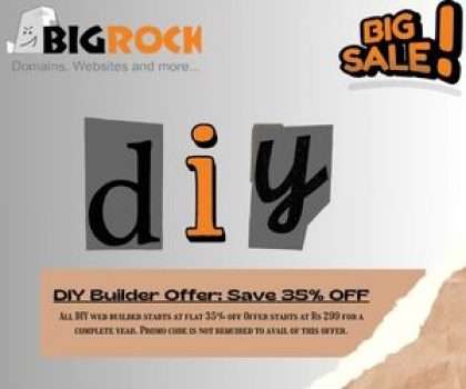 Bigrock DIY Builder Offer: Save 35% OFF