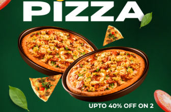 Upto 40% Off On 2 Pizzas" ChatGPT said: Here’s a crisp, compelling short description: “Enjoy up to 40% off on 2 pizzas! Mix, match, and savour your favourites at a deliciously discounted price. Perfect for sharing—or keeping all to yourself!”