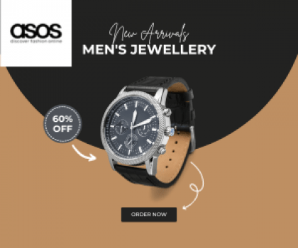 Asos Get Upto 60%OFF On Men's Jewellery