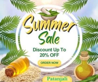 Patanjali: Summer Offers - Flat 20% OFF On Orders