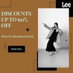Lee-Shop for sitewide products and get up to 60% OFF.
