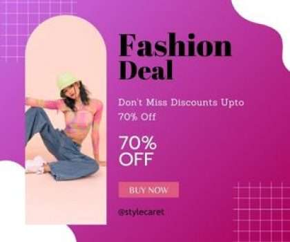 StyleCaret's amazing discount of up to 70% off!