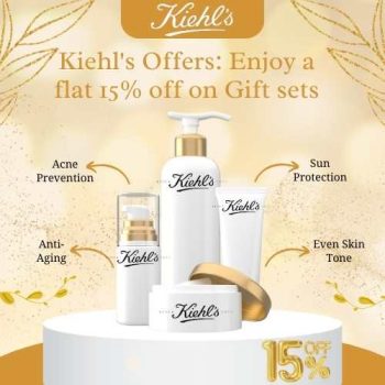 Kiehl's Offers: Enjoy a flat 15% off on Gift sets