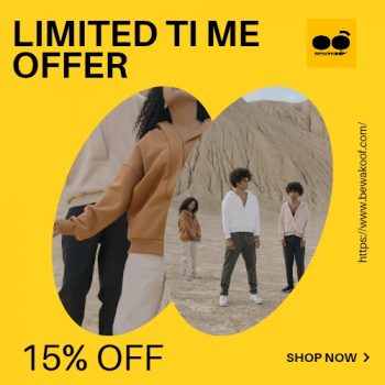 Limited Time 15% Discount with Bewakoof Coupon Code