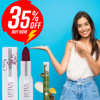 Lotus Herbals Enjoy Flat 35% Discount on Eye & Lipstick Products