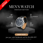 Sonata-Get up to ₹250 cashback on pay via Mobikwik wallet over Rs. 999.