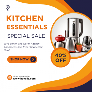 Havells-Flat 40% On Kitchen Essentials