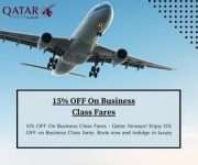 Qatar airways 15% OFF On Business Class Fares