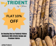 Mytrident😁Flat 10% OFF on Painterly Pattern Bedding