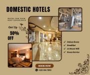 Domestic Hotels - Get Up To 50% OFF